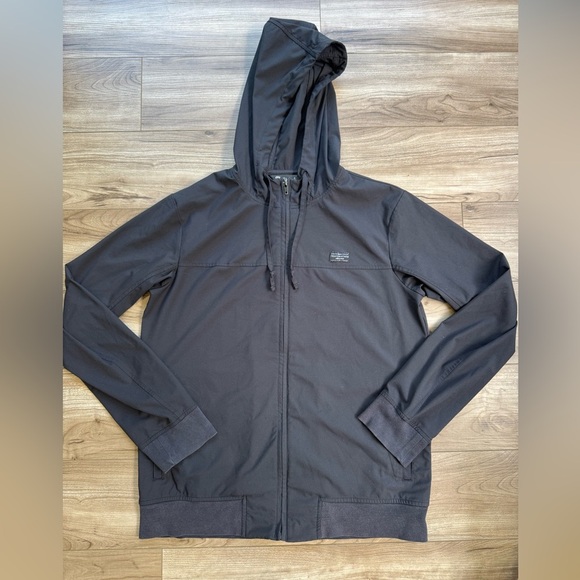 Travis Mathew Wanderlust Hoodie Full Zip Black Stretch Men’s Size Small - Picture 13 of 15